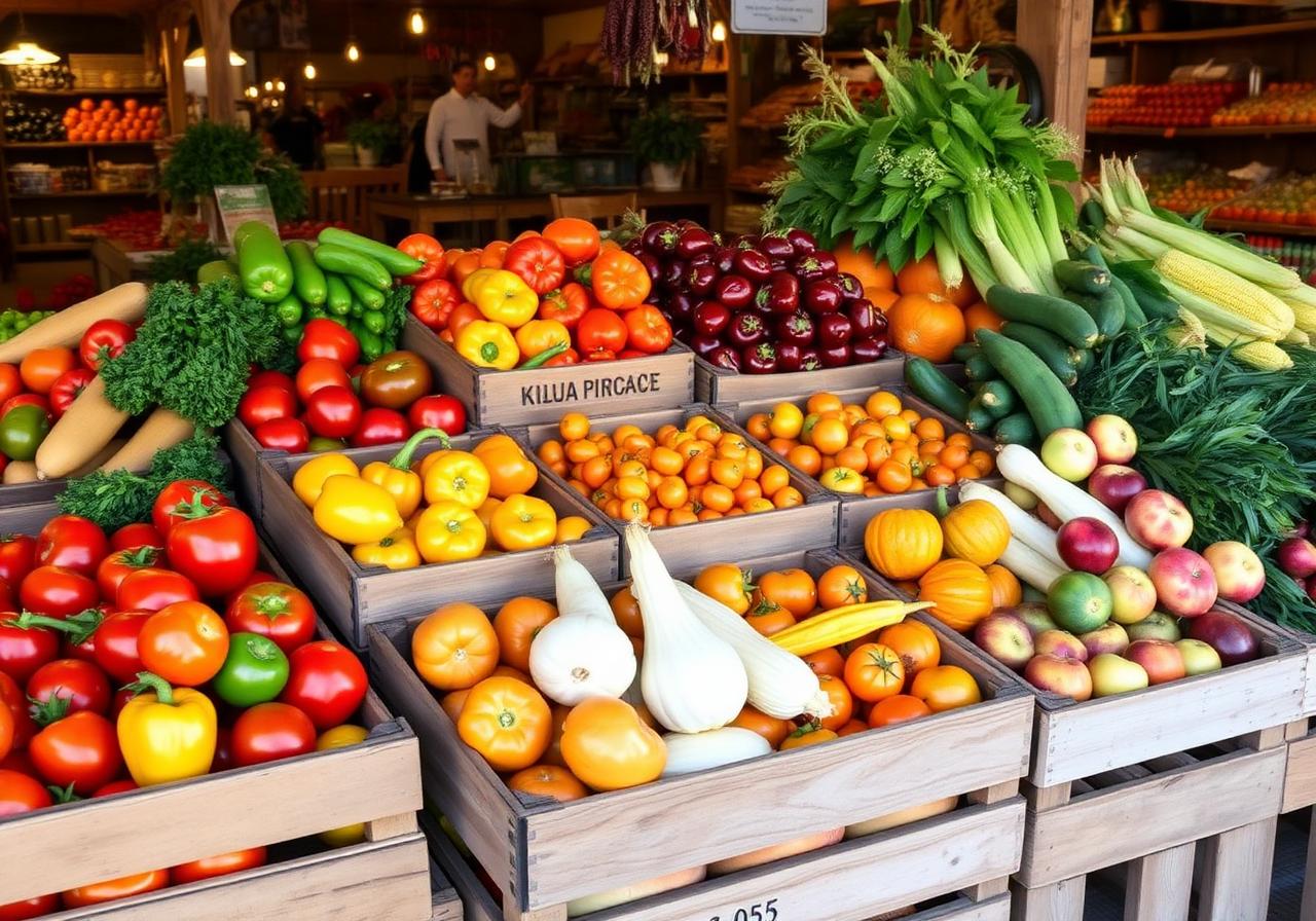 Fresh produce at Gilbert Produce Market